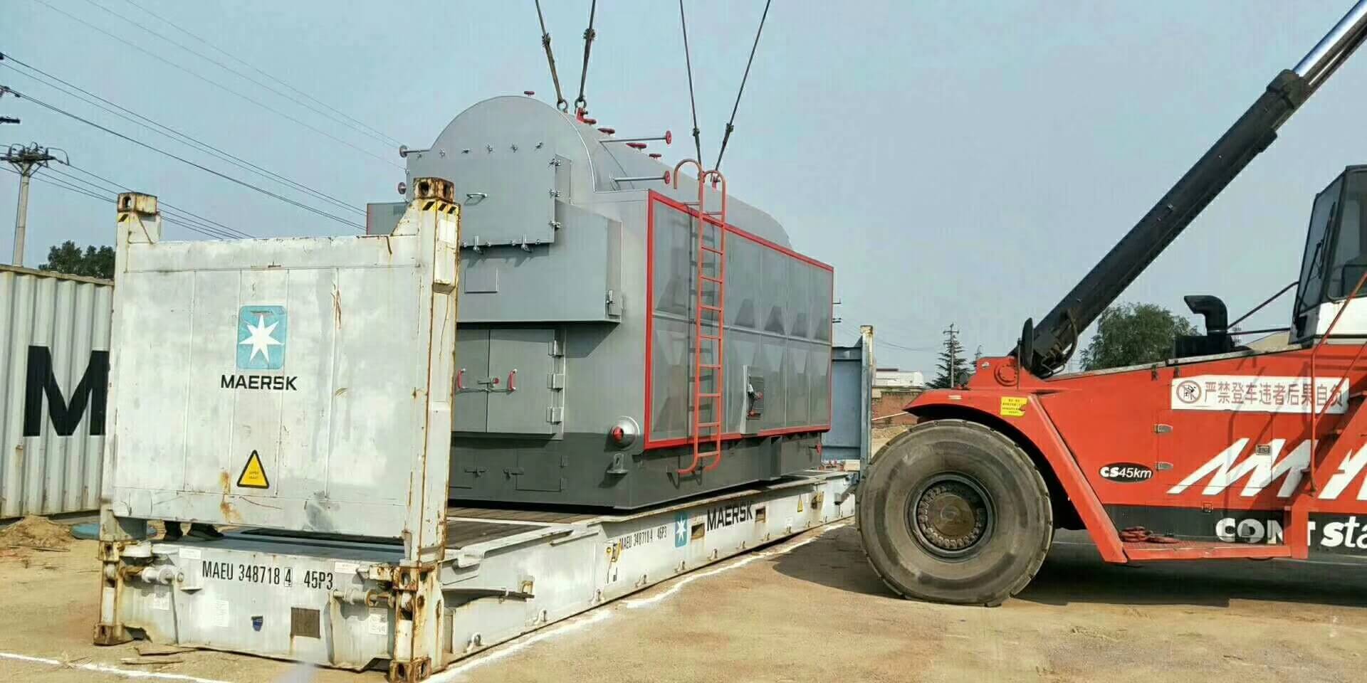 六噸生物質(zhì)蒸汽鍋爐安全抵達(dá)港口