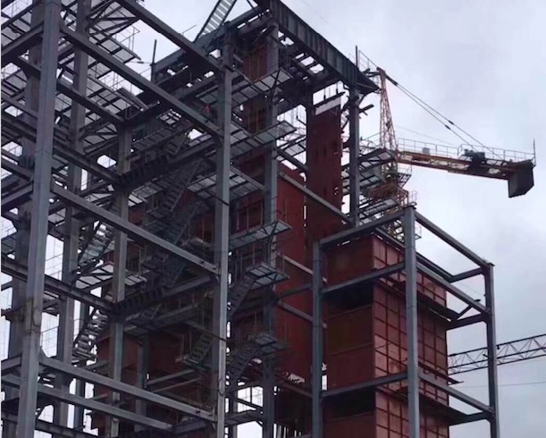 35噸流化床鍋爐，現(xiàn)場制造